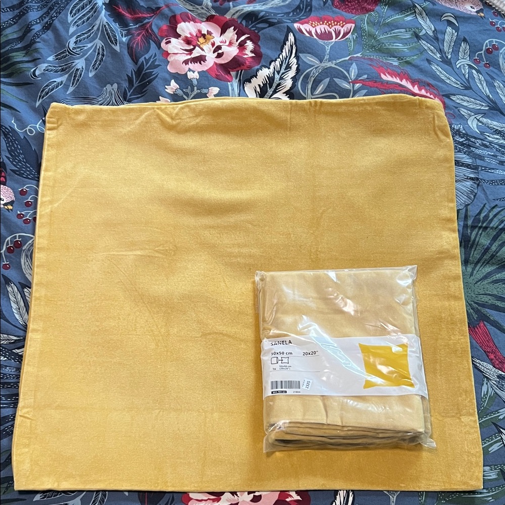 IKEA Golden Yellow Cushion Covers
